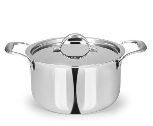 3.6L Allo CookSafe TriPly Saucepot | With Stainless Steel Lid | Induction Friendly | 20cm