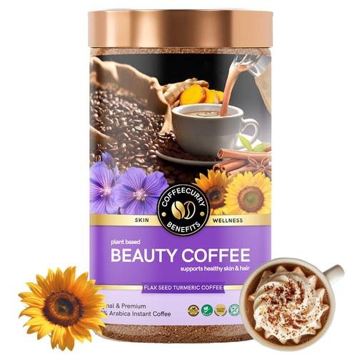 Beauty Coffee - Instant Coffee Powered with Herbs for Bright Skin and Shiny Hair - Coffeecurry