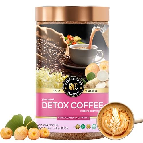 Detox Coffee - Instant Coffee for Body Detox, Cleansing and Metabolism - Coffeecurry