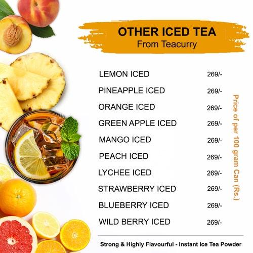 Green Apple Instant Iced Tea Mix - Highly Flavourful, All Natural Ice Tea Powder for Instant Ice Brews & Cold Brews