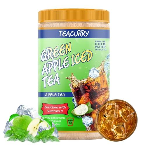 Green Apple Instant Iced Tea Mix - Highly Flavourful, All Natural Ice Tea Powder for Instant Ice Brews & Cold Brews