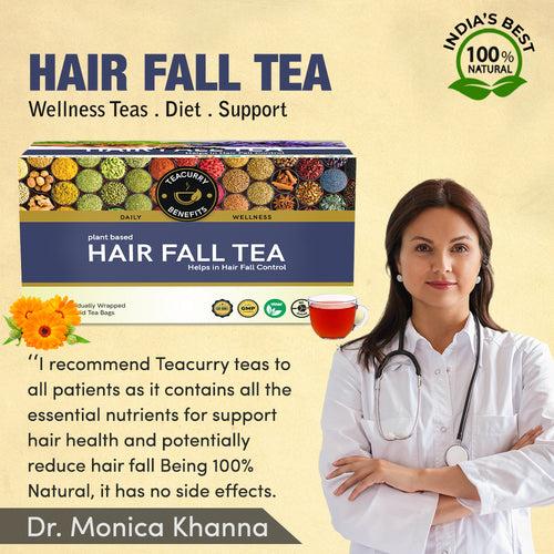 Hair Fall Tea - Helps in Hair Fall Control, Reduce Bald Patches and Thin Hair