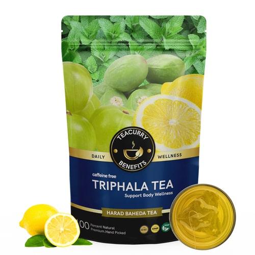 Triphala Herbal Tea - Natural Blend for Detox, Digestive Health, & Glowing Skin with the Power of Triphala