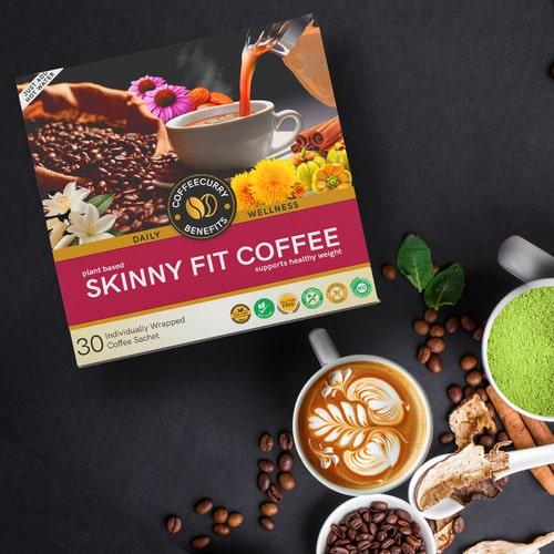 Skinny Coffee Premix – Skinny Brew Coffee for Metabolism Boost, Skinny Blend Coffee for Energy & Weight Management