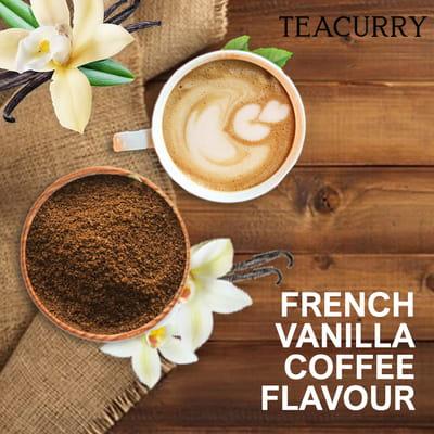 French Vanilla Instant Coffee Powder - Arabica Freeze Dried Coffee for Instant Hot & Cold Coffee