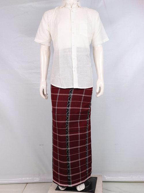 Sambalpuri Pure Cotton Handloom Lungi for Men