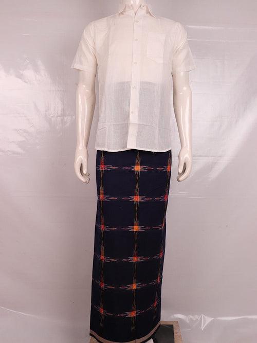 Sambalpuri Pure Cotton Handloom Lungi for Men