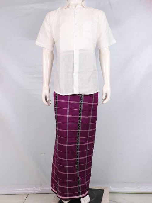 Sambalpuri Pure Cotton Handloom Lungi for Men