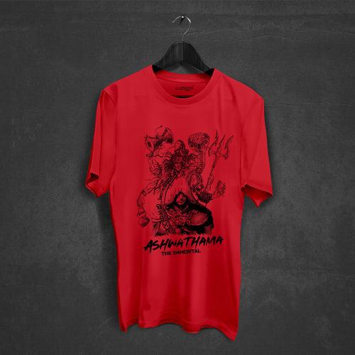 BLOOPERS ASHWATHAMA RED UNISEX  T-SHIRT