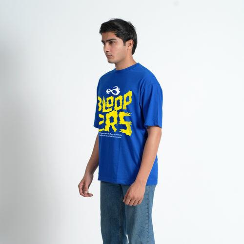 FLAME BLOOPERS ROYAL BLUE OVERSIZED T-SHIRT