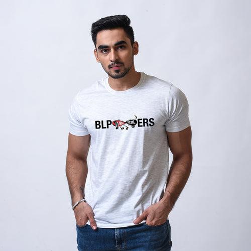 Awesome Bloopers Acro Melange Regular Fit Half Sleeve T-shirt for Men