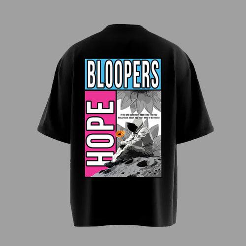 HOPE Graphic Printed Black Oversized T-shirt