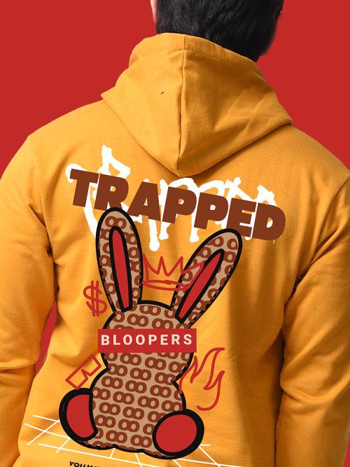 Trapped Musturd Winter Wear Men Oversized Hoodie