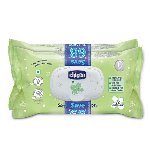 Chicco Baby Wipes - 72 Pcs