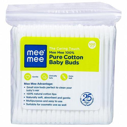 Mee Mee 100% Pure Cotton Baby Buds MM-3840 R PK-100 Pack Of 100