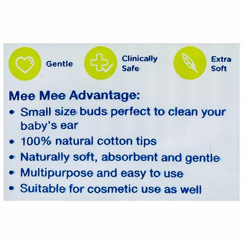 Mee Mee 100% Pure Cotton Baby Buds MM-3840 R PK-100 Pack Of 100