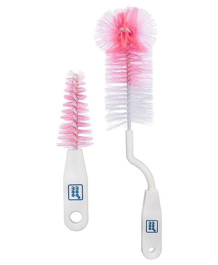 Mee Mee Bottle And Nipple Cleaning Brush - Pink