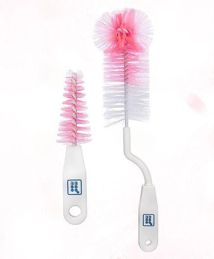 Mee Mee Bottle And Nipple Cleaning Brush - Pink