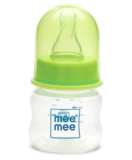 Mee Mee Plastic Premium Feeding Bottle Green - 60 ml