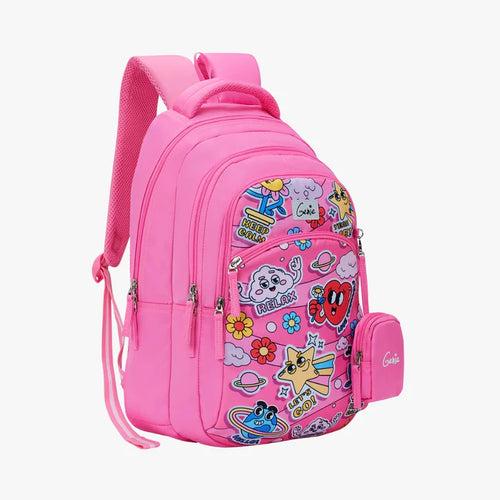 Genie Pearl 27L Pink Juniors Backpack With Easy Access Pockets