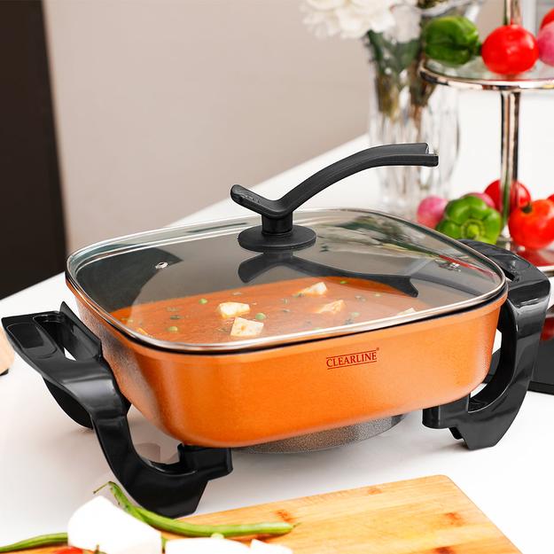 Multi-Functional Electric Pan - Make Curries/Pizza/Fry Vegetables and more...