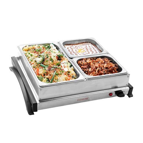 Food Warmer Cum Buffet Server (1 X 2.5L + 2 X 1.25L) - FWBS 02 (S)