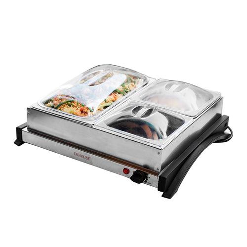 Food Warmer Cum Buffet Server (1 X 2.5L + 2 X 1.25L) - FWBS 02 (S)