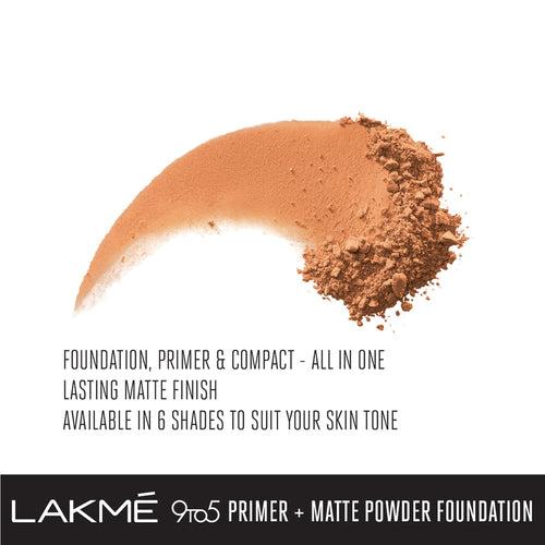 Lakme 9 To 5 Primer + Matte Powder Foundation Compact