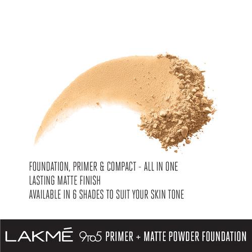 Lakme 9 To 5 Primer + Matte Powder Foundation Compact