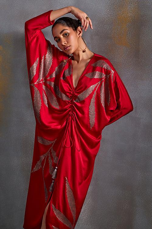 Calathea Drape Dress