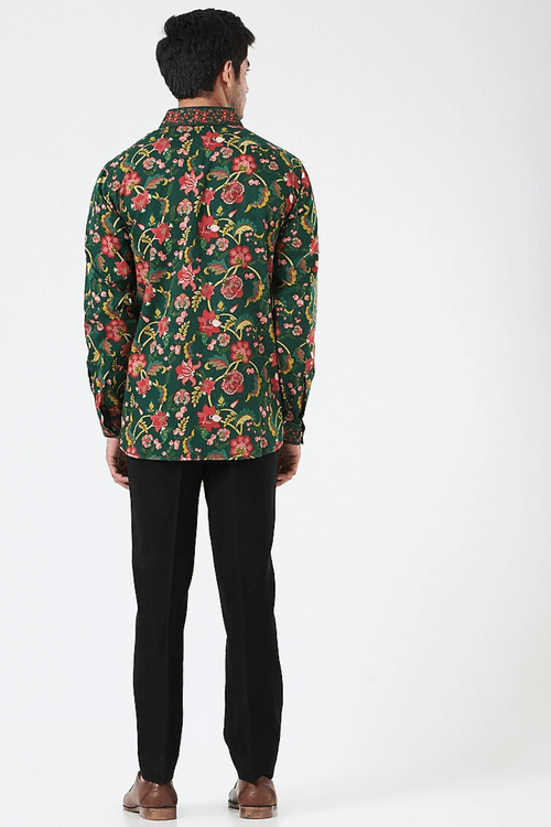 Meadow Green Chintz  Shirt