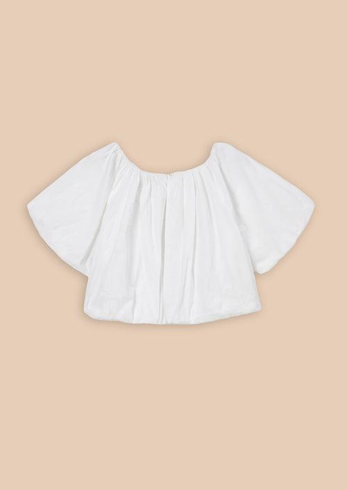 Michela Puff Sleeve Woven Top