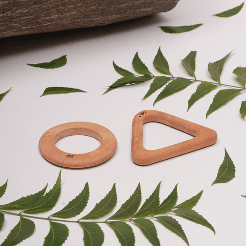 Wooden Teethers - Circle and Triangle