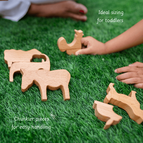 Wooden Farm Animals (Set of 13)