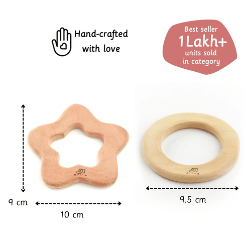 Wooden Teether - Shapes