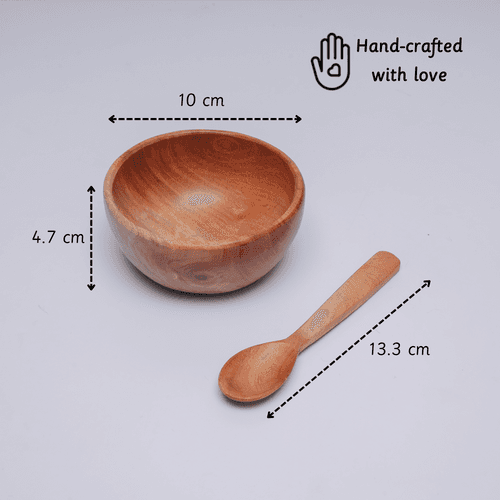 Neem Wood Bowl & Spoon