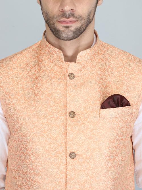 Orange Premium Fancy Nehru Jacket