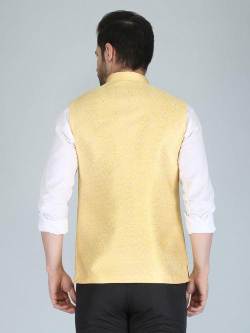 Yellow Premium Fancy Nehru Jacket