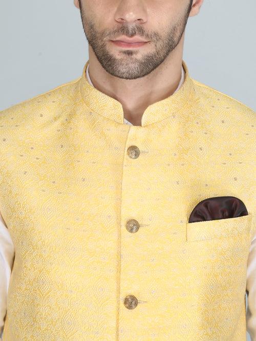 Yellow Premium Fancy Nehru Jacket