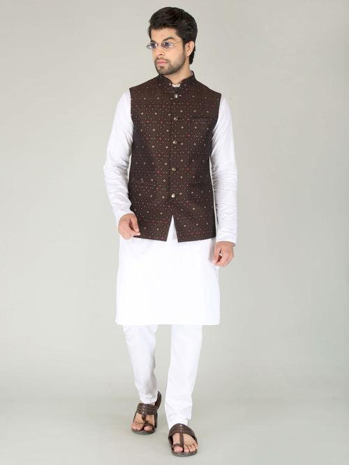 Brown Star Ethnic Nehru Jacket