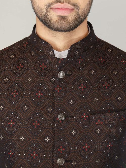 Brown Star Ethnic Nehru Jacket