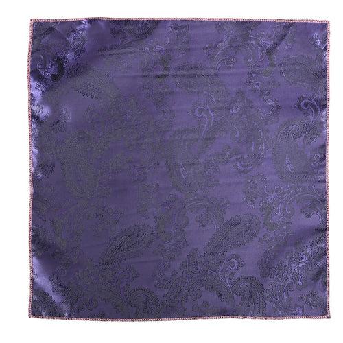 Purple Self Printed Pocket Square