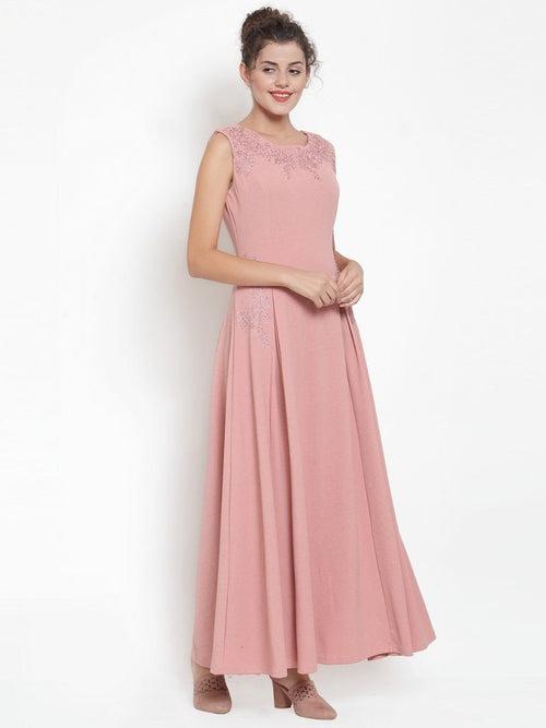 BlackTree Pink Maxi Dress.