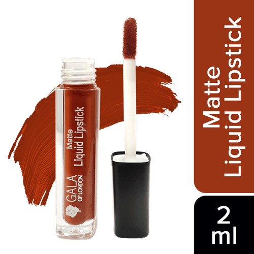 Matte Liquid Lipstick (Waterproof, Transfer Proof, Mask Proof, 12H Lasting) - 05 Brick Nude, 2ml