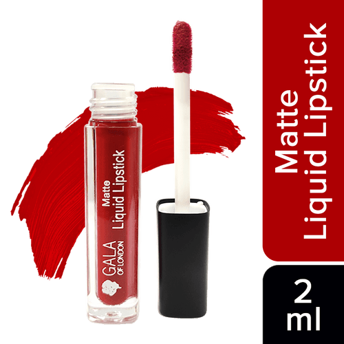 Matte Liquid Lipstick - 01 Hot Red, 2ml