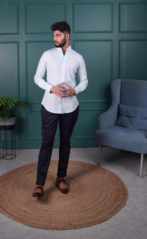 Light Blue Linen Shirt