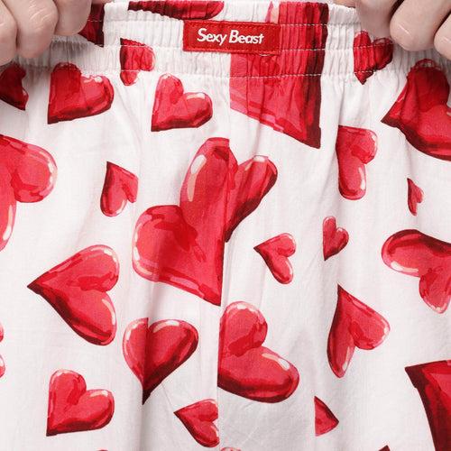 Love Hearts Pyjamas For Men