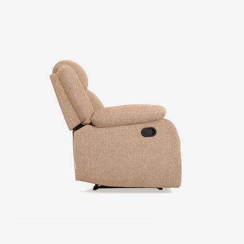 Avalon Brown Fabric Recliner