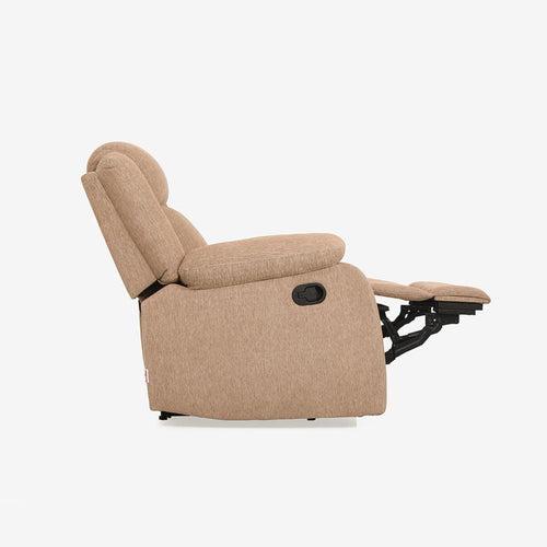 Avalon Brown Fabric Recliner