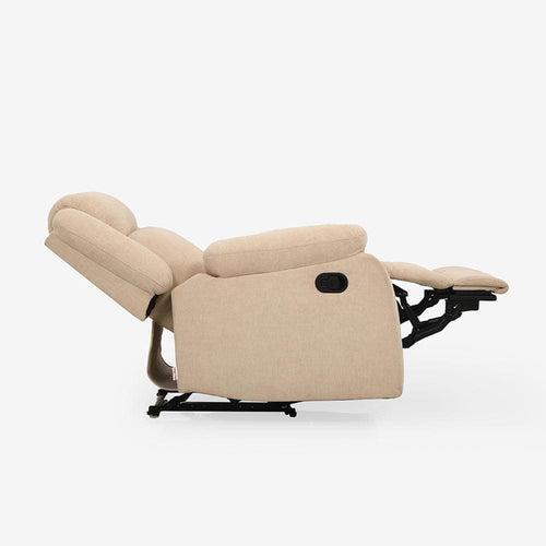 Avalon Beige Fabric Recliner